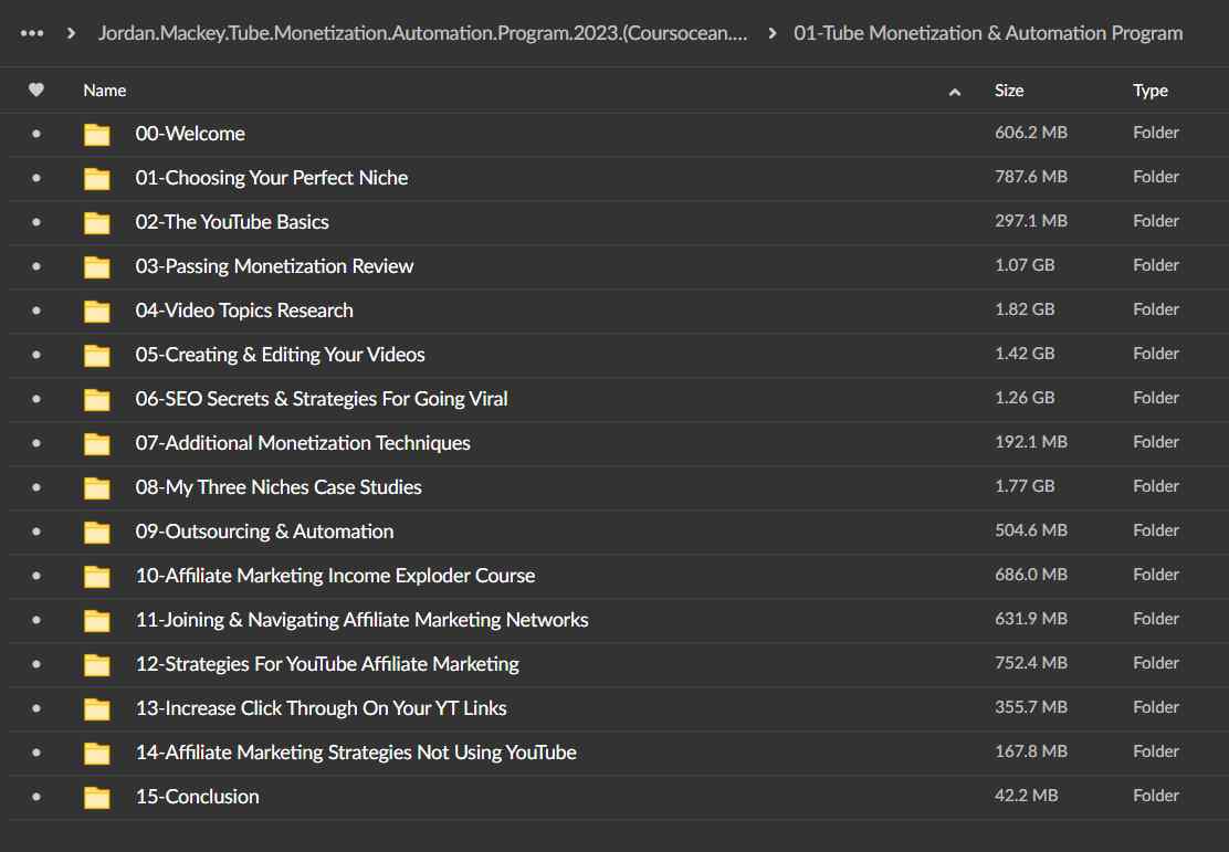 Jordan Mackey – Tube Monetization & Automation Program (2023)