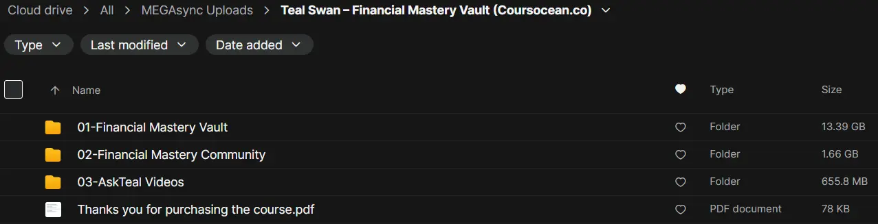 Teal Swan's Financial Mastery Vault