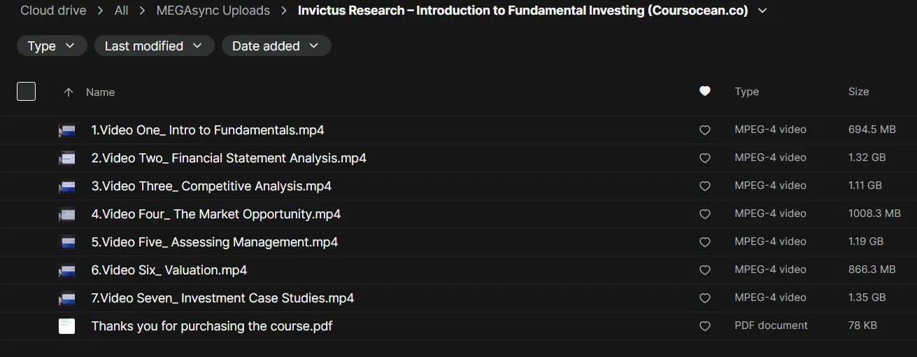 Invictus Research – Fundamental Investing Masterclass